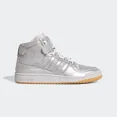 thumbnail image 5 of Ad-id-as Ivy Park x Forum Mid GW2858 Mens Silver Leather Lifestyle Shoes GBNC606, 5 of 5