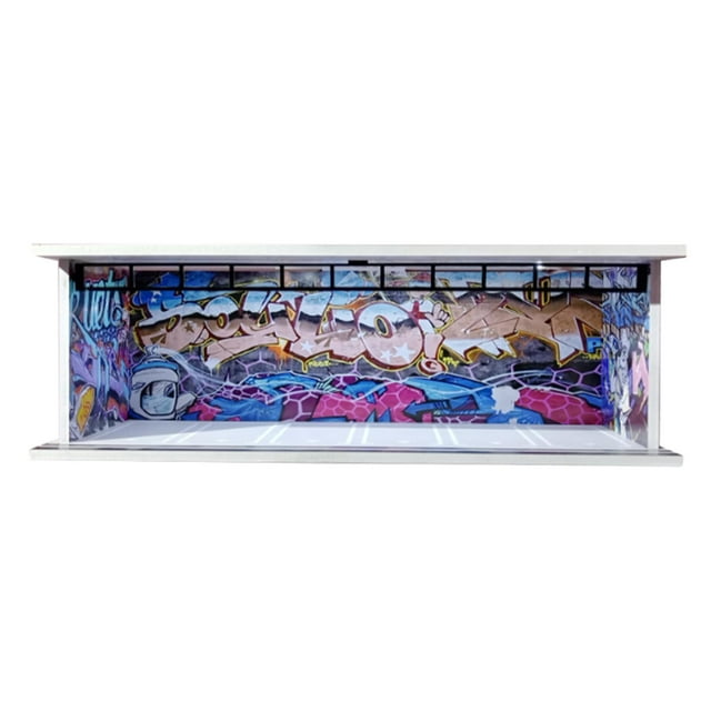 Xuanheng 1/64 Model Car Display Case Garage Diorama Micro Landscape Decor Storage Box C