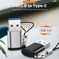 thumbnail image 3 of The STONEGO USB-C Female to USB 3.0 Male Adapter is an efficient and convenient adapter designed for electronic devices. It allows your USB-C devices to connect to traditional USB 3.0 ports easily., 3 of 10