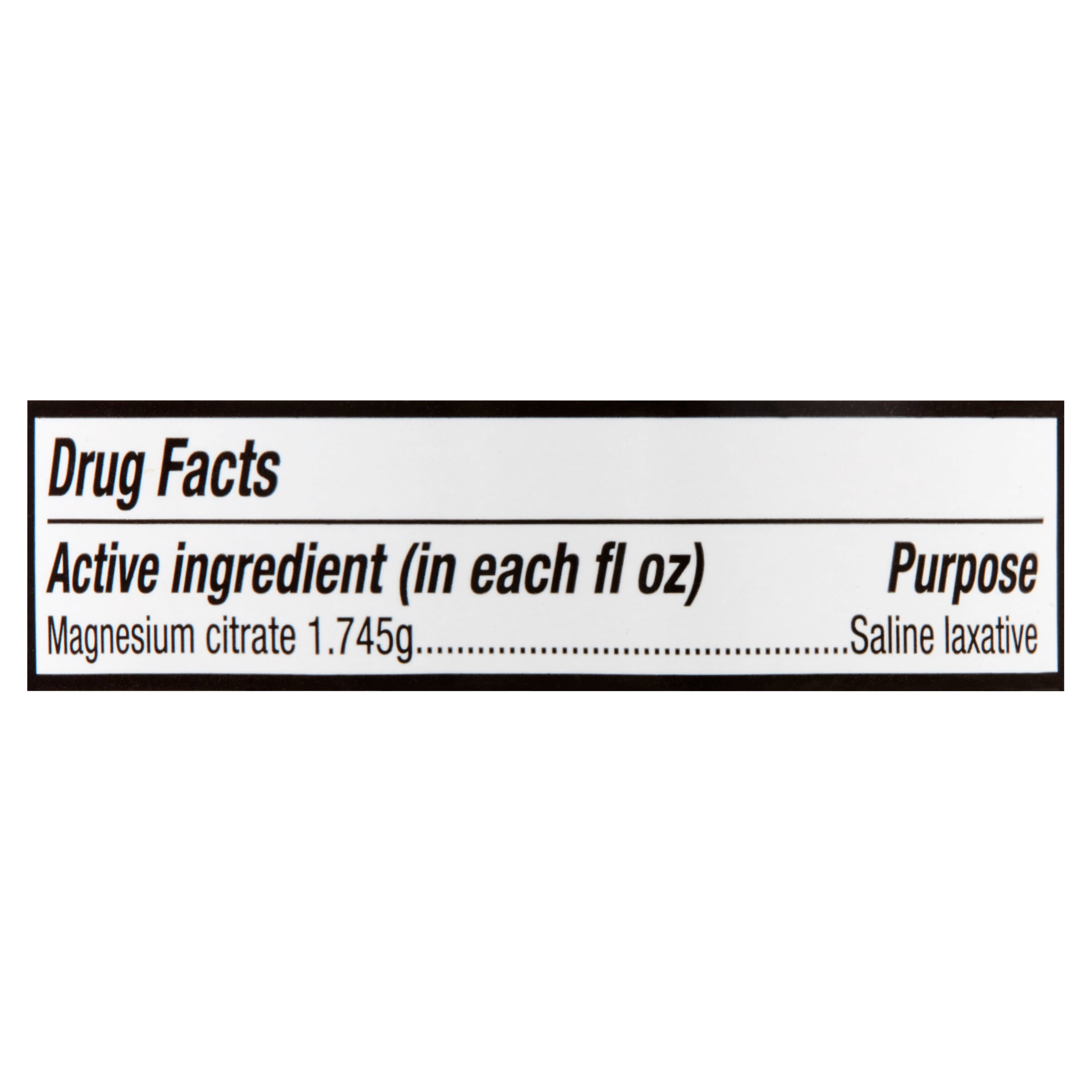 Equate Lemon Flavor Magnesium Citrate Saline Laxative Oral Solution, 10 Fl. Oz.