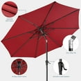 thumbnail image 4 of 9ft Outdoor Patio Umbrella,Outdoor Table Umbrella with Push Button Tilt and Crank,Market Umbrella 6 Sturdy Ribs,Yard Umbrella, 4 of 6