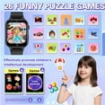 thumbnail image 6 of Kids Games Watch, with 26 Puzzle Games, Touch Screen, HD Camera, Alarm Clock, Toys for Ages 4-12 Years Old.Birthday Gift for Boys Girls (Black), 6 of 7
