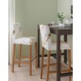 thumbnail image 2 of White Gold Modern Bar Stool Covers Set of 4, Abstract Vintage Marble Geometric Stretch Washable Bar Chair Covers with Backs, Removable Pub Counter Height Chair Cover for Kitchen Dining Room Cafe, 2 of 7