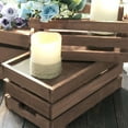thumbnail image 6 of Efavormart Set of 3 Brown Rustic Wooden Crate Boxes, Nesting Crates Storage Decorative Boxes With Built-in Handles for Decorative Farmhouse Wooden Container Boxes for Storage, 6 of 11