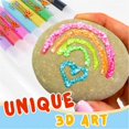 thumbnail image 2 of Magic Popcorn Pens, 3d Color Magic Diy Bubble Popcorn Drawing Pens, Art Safe Pen For Greeting Birthday Cards, 2 of 4