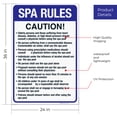 thumbnail image 3 of Arkansas Spa Rules Sign, Complies With State Of Arkansas Pool Safety Code, 24x36 Corrugated Plastic, 3 of 7