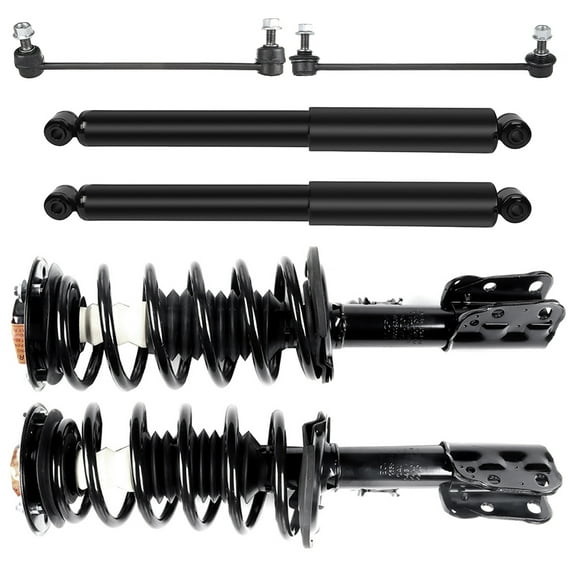 CCIYU Front Strut Spring Assembly Control Arm and Ball Joint Assembly 2007-2009 for Chevrolet Equinox/2007-2009 for Pontiac Torrent Complete Suspension Kit Fits K80460
