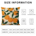 thumbnail image 5 of Creowell Mandarins Oranges Summer Fruits  Decorative Throw Pillow Case Cushion Cover Pillowcase for Couch Sofa Bed, 5 of 5