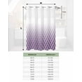 thumbnail image 7 of No Hook Shower Curtains, Purple Ombre Stripe Stall Bathroom Curtain with Snap in Liner, Modern Abstract Art Gradient Striped Waterproof Washable Fabric Bathroom Shower Curtain Sets, 48" x 72", 7 of 7