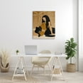 thumbnail image 2 of Stupell Indtries Woman In Jungle Resting with Black Panther,30 x 40,Design by Birch&Ink, 2 of 6