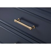 Tennant Brand 30 Modern Navy Blue Bathroom Vanity with White Quartz Top