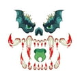 thumbnail image 1 of Populares Halloween Monsters Face Outdoor Decoration With Eyes Fangs Nostril Garage Door Archway Entryway Car Decorations, 1 of 5