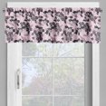 thumbnail image 4 of Ambesonne Flower Valance & Curtain, Abstract Forget Me Not, 55"x30", Pale Pink Black Taupe, 4 of 7