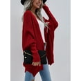 thumbnail image 4 of Alove Women Solid Color Loose Long Knit Sweater Coat S-XL, 4 of 10