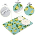 thumbnail image 6 of Tropical Yellow Lemon Dish Drying Mat for Kitchen Counter Decor 16 x 18 inch TurquoiseTeal Background Drying Mat with Absorbent Reversible Microfiber Heat Resistant Dish Drainer Mats, 6 of 6