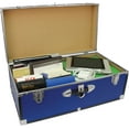 thumbnail image 2 of Seward Trunk College Dorm and Camp Storage Footlocker Trunk, Blue, 30-Inch (SWD5120-40), 2 of 6