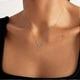 thumbnail image 3 of Cute Heart Necklace Tiny 14k Gold Heart Pendant Choker Necklaces Small Gold Love Open Heart Chain Necklace for Women Dainty Gold Necklace., 3 of 5