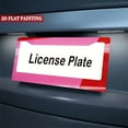 thumbnail image 5 of 2pcs Flat Printed License Plate Frames with Pink - Red Color Block License Plate Frames 2 Holes 6. 3x12. 2inch(16x31cm), 5 of 8