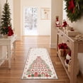 thumbnail image 4 of KUETH 5'x7' Christmas Machine Washable Area Rug, Non-Slip Rugs for Living Room, Bedroom and Dining Area, Beige, 4 of 7