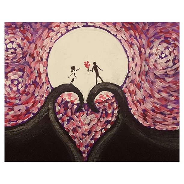 Pintura de diamante (DE9059) Kits de bricolaje 5D Amantes Imagen cuadrada Artesanías 20X30cm Hugtrwg Para estrenar