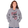 thumbnail image 4 of Thief Stole My Heart Valentines Day Zip Hoodie Sweatshirt Women Brisco Brands S, 4 of 6
