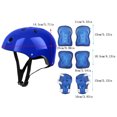 thumbnail image 3 of 7-Piece Kids Cycling Helmet and Knee Elbow Pad Set for Bike Scooter Skate and Outdoor Protective Gear, 3 of 5