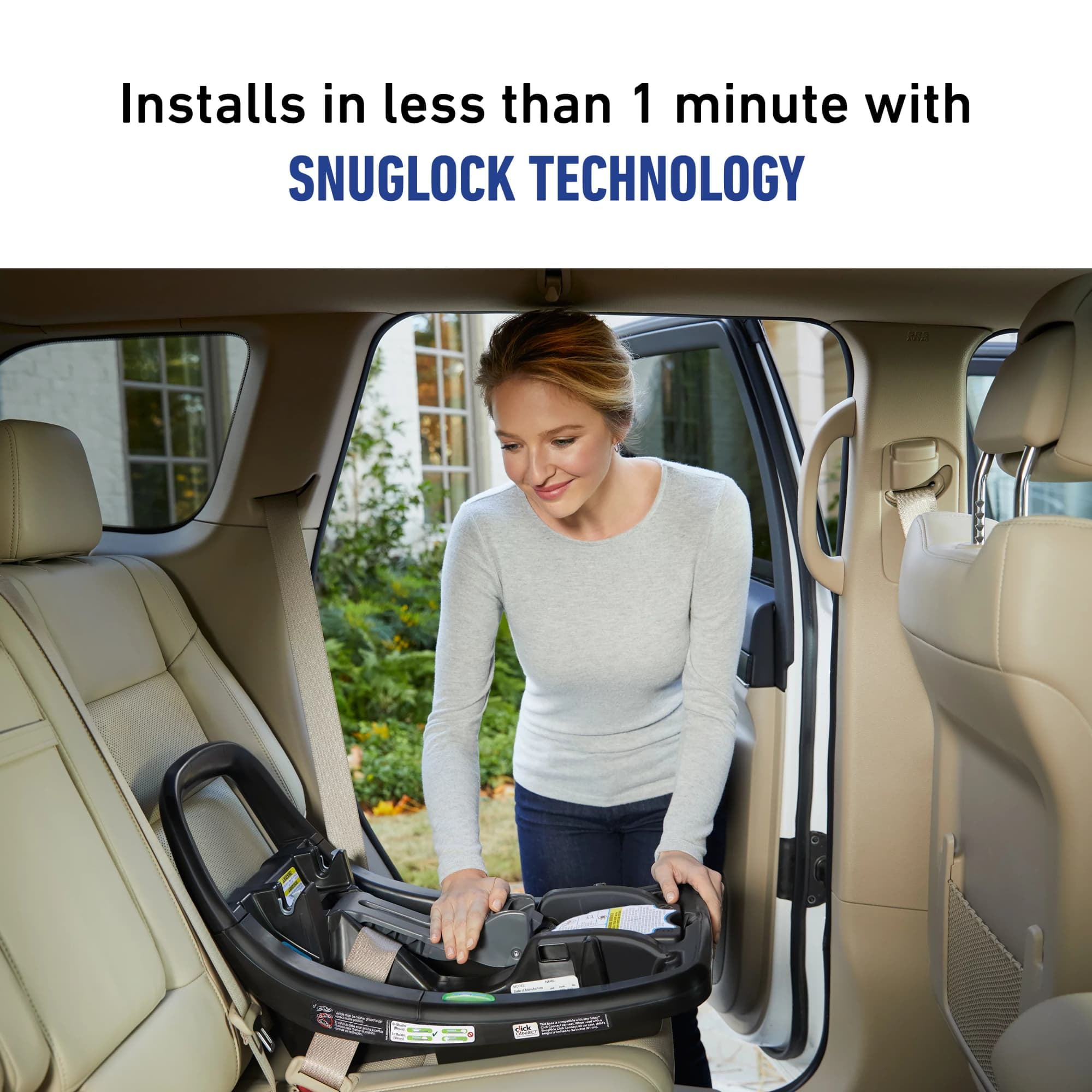 Graco SnugRide SnugFit Elite Infant Car Seat, Nico, Grey