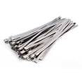 thumbnail image 2 of Bridas para cables multiusos, 50 bridas de metal de acero inoxidable de 12 pulgadas, bridas para cables de acero inoxidable, durabilidad extendida, 2 of 12