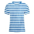 thumbnail image 3 of Tiijoy Girls Carnival Striped T-Shirt Unisex Casual Short Sleeve T Shirt, Sizes 2-15, 3 of 3