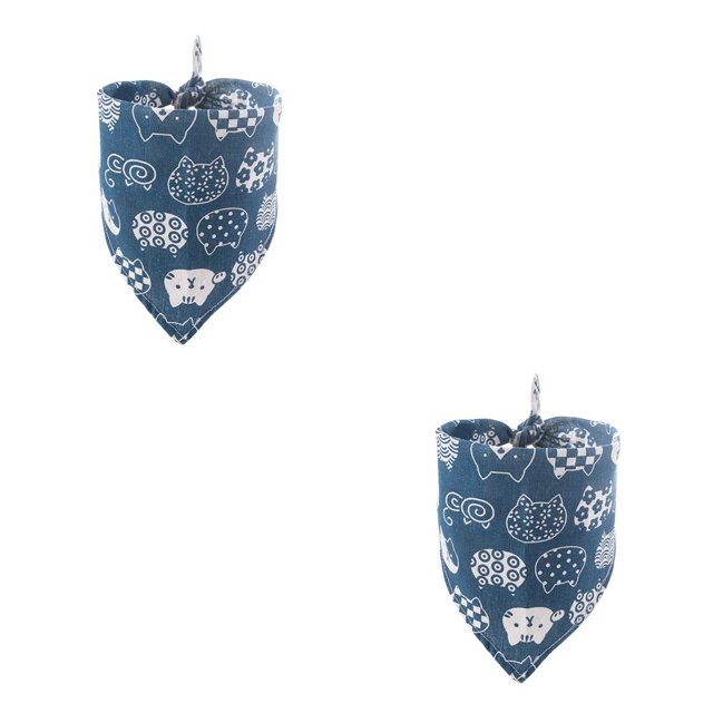 Greeniant Bufanda Triangular de baba para mascotas, cuello lavable, bonita decoración de moda, toallas, pañuelo decorativo, accesorio de babero Type3 NO3