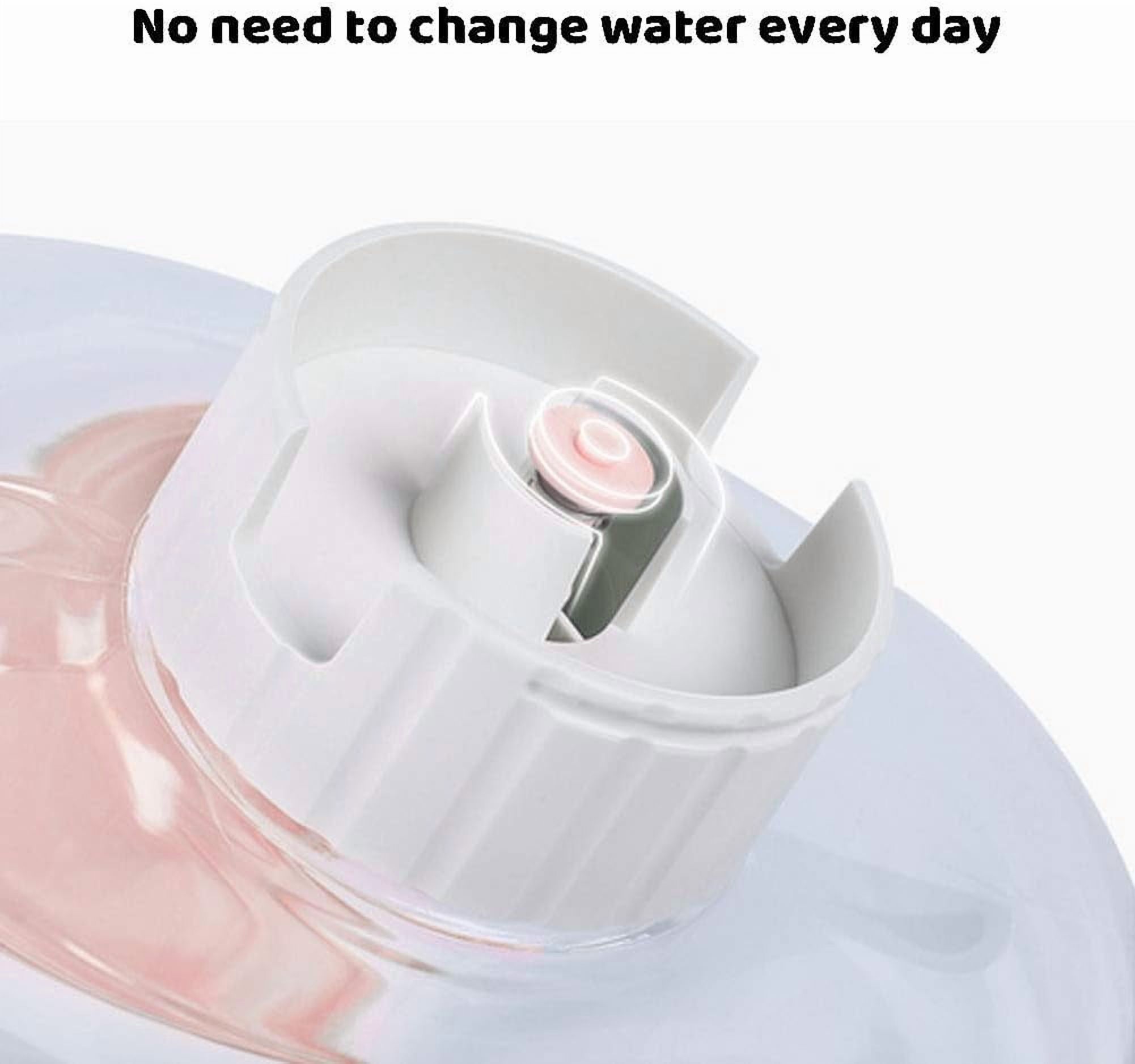 Pet Water Dispenser for Dogs and Pets Gravity Automatic Waterer Feeder Water Drinking Fountain for Small or Medium Size Dogs Cats (Green)