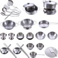 thumbnail image 1 of KAKOWELY 1 juego de cocina para niños, mini sartén de cocina, modelo de cocina, accesorio, mini ollas de escena, 1 of 5