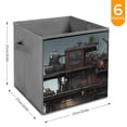 thumbnail image 6 of Collapsible Oxford Fabric Storage Cubes with Handles, Large Mid Foldable Oxford Cloth Bins Set of 2/6, Closet Organizers for Shelves Clothes Home Kitchen Toy - Game Building, 6 of 7