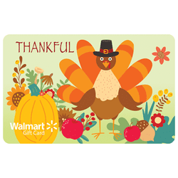 Thankful Turkey Walmart eGift Card [Email Delivery]