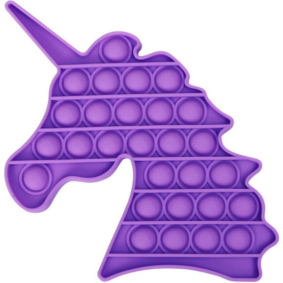 Purple Unicorn Push Pop Bubble Fidget Toy [Toys, Ages 3 ]