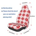 thumbnail image 3 of Fotbe Plaid Heart Funda para Asiento de Auto con Estampado – Impermeable y Antisudor – Ajuste Universal, Lavable a Máquina, Antideslizante (1 Pieza), 3 of 5
