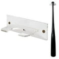 thumbnail image 4 of Fanjie 2Pc Transparent Baseball Bat Rack Vertical Wall Mount For Stylish Organization, 4 of 9