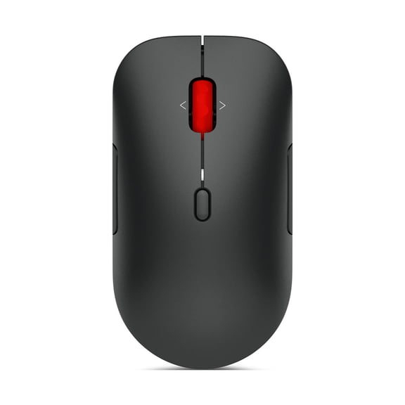Lenovo Wireless Multi-Mode Pro Mouse 6000 - Full-size Mouse - Optical - Wireless - Bluetooth/Radio Frequency - 2.40 GHz - Eclipse Black - USB Type A - 4000 dpi - 4 Way Scroll - 8 Button(s) - Symmet...