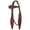 Medium, variant on Showman Argentina Cow Leather Headstall w/ Floral Tooling