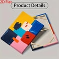 thumbnail image 5 of Modern Abstract Geometric Color Block - Vibrant Multicolor Bold Strokes Wrapped Canvas Wall Art with Red, Blue, Yellow, Black, White, Pink, Orange, 5 of 5
