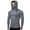 Grey, variant on Bibifish Hoodies For Men Fall Fashion Tight Fit Hoodies With Face Mask Trendy Lightweight Breathable Outdoor Athletic Sun Shirts