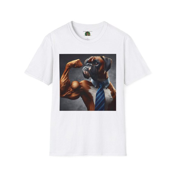Muscle Boxer with Tie Unisex Softstyle T-Shirt