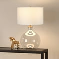 thumbnail image 4 of Evelyn&Zoe Modern Transitional Round Glass Table Lamp, 4 of 10