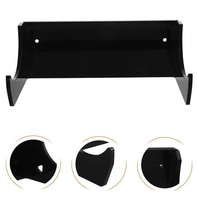 LIFKOME 2Set Rolling Pin Holder Display Rack Black Acrylic Modern Style for Kitchen Storage Homeowners