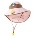 thumbnail image 4 of Sombrero de visera para niños con ventilador, sombrero de visera, protección, cubierta de sombra de cuello de área para niños de playa para niñ rosa, 4 of 9