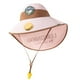 thumbnail image 4 of Sombrero de sombra para niños con ventilador de la playa accesorios de protección de verano cubierta de tono de cuello ventilador de enfriamiento rosa, 4 of 9