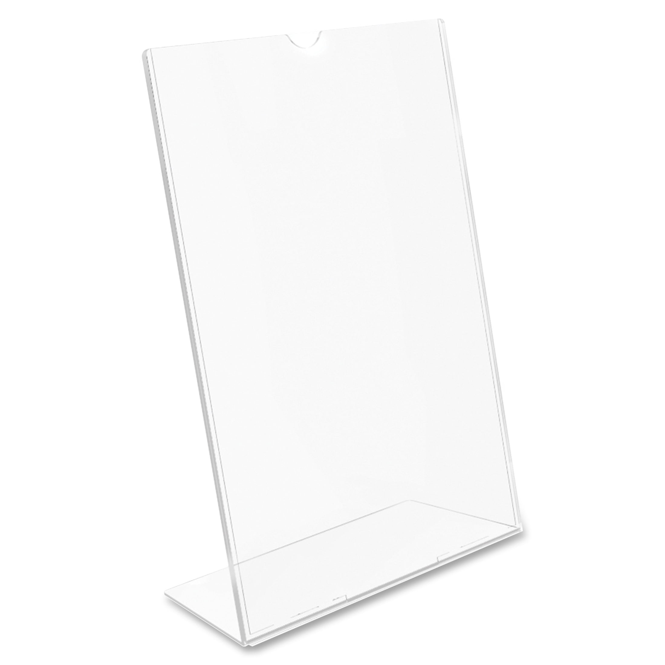 Deflecto Angled Table-Top Sign Holder 2 3/8D x 1 9/16W x1/2H 10 pack