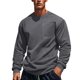 thumbnail image 1 of Blusas y camisas de manga larga con cuello redondo para hombre, blusas casuales de moda de color liso, blusas transpirables, blusas de manga larga con cuello redondo, blusas de poliéster para hombre, 1 of 9