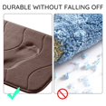 thumbnail image 4 of HLONK Large Bathroom Rugs Non Slip  Memory Foam Bath   PVC Dot Bottom Quick Dry Bath Rug Runner  Absorbent Shower  for Bathroom Floor Tub  24 x 36 Inch  Gray, 4 of 10
