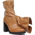 thumbnail image 5 of JUSTINREESS Harmonee Women's Rugged Leather Pull On Boot In Tan Size 10, 5 of 6